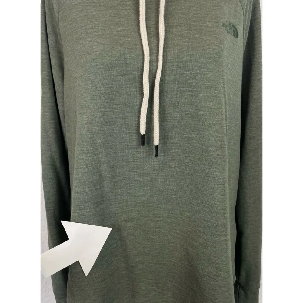 THE NORTH FACE • Thyme Heather Westbrae Knit Pullover Hoodie, L - Picture 13 of 15